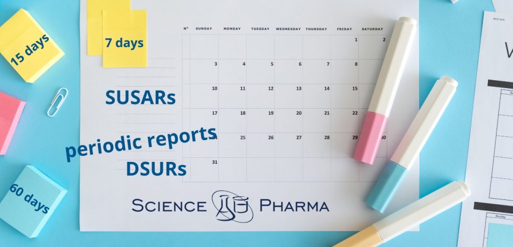 Pharmacovigilance w badaniach klinicznych. Raporty SUSARs i DSURs.